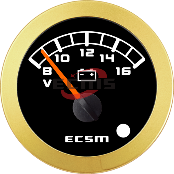 ECT-Voltmeter 12V (with low voltage alarm light)