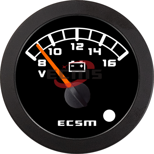 ECT-Voltmeter 12V (with low voltage alarm light)