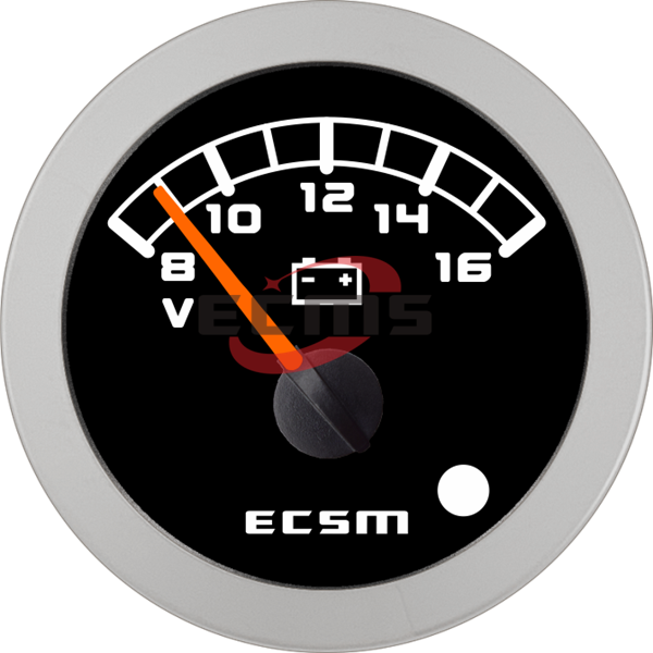 ECT-Voltmeter 12V (with low voltage alarm light)