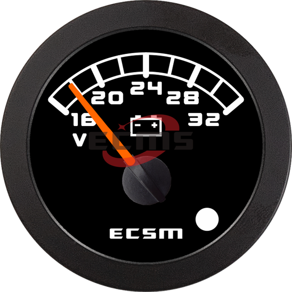 ECT-Voltmeter 24V (with low voltage alarm light)