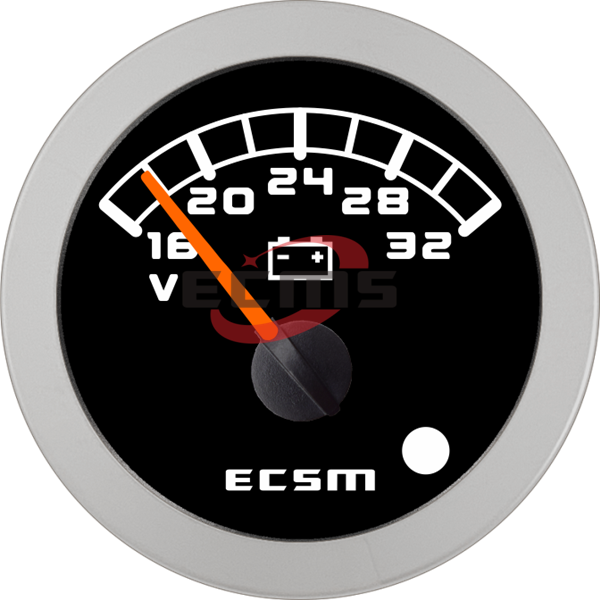 ECT-Voltmeter 24V (with low voltage alarm light)