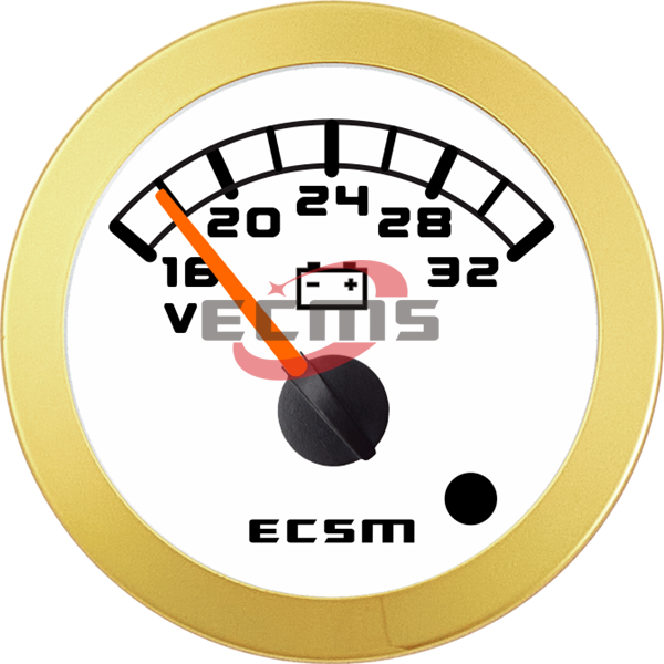 ECT-Voltmeter 24V (with low voltage alarm light)