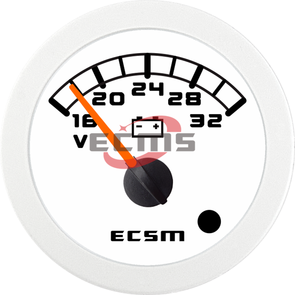 ECT-Voltmeter 24V (with low voltage alarm light)