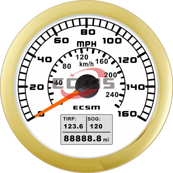 ECT-GPS speedometer 160MPH