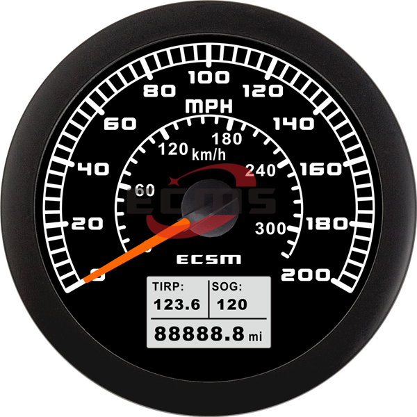 ECT-GPS speedometer 200MPH