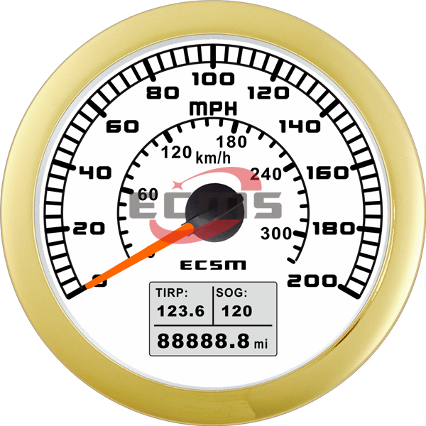 ECT-GPS speedometer 200MPH