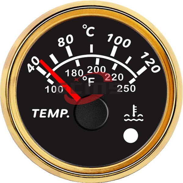 ECPC/ECPS-Water temperature gauge (with high temperature alarm light)