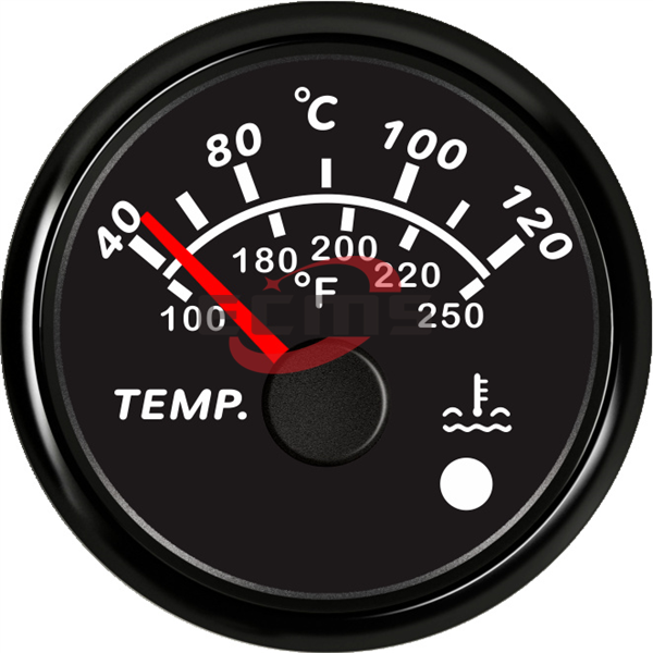 ECPC/ECPS-Water temperature gauge (with high temperature alarm light)