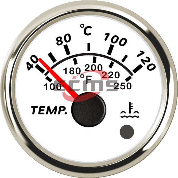 ECPC/ECPS-Water temperature gauge (with high temperature alarm light)