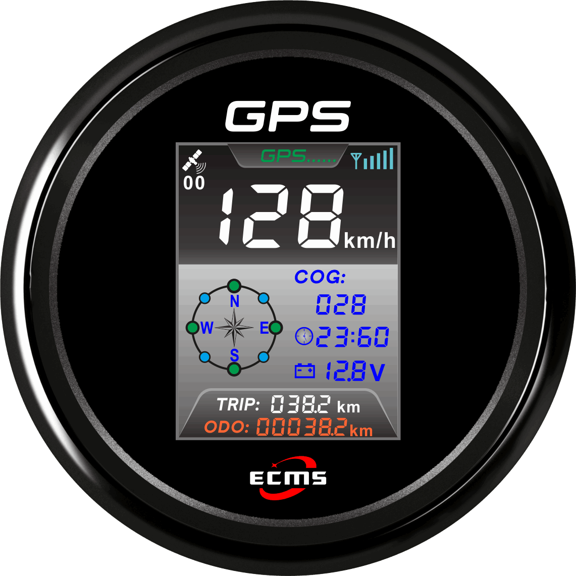 ECP/ECP2-GPS速度表（彩屏-带时钟）