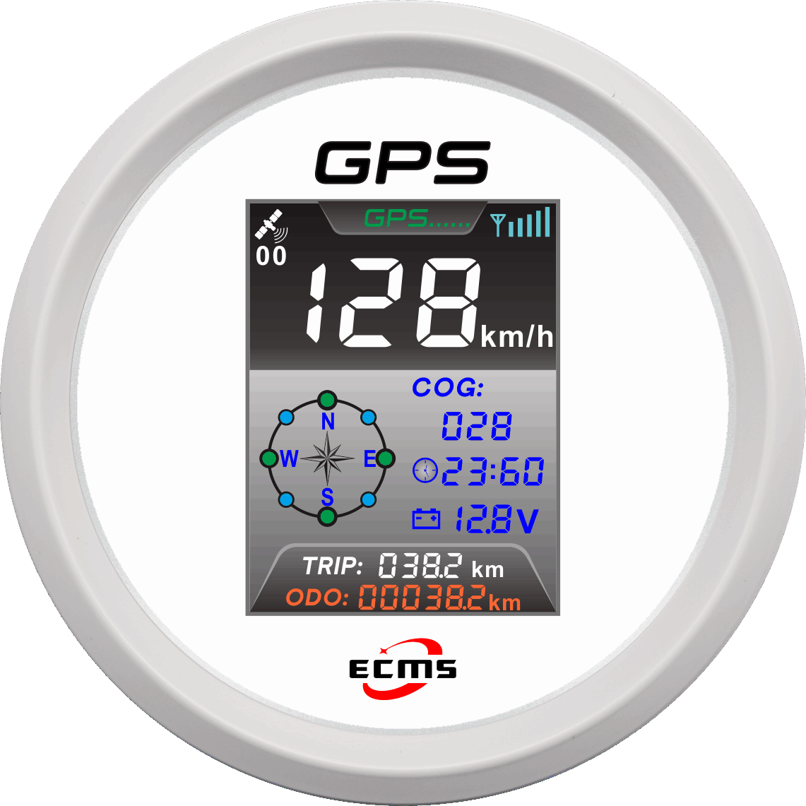 ECP/ECP2-GPS速度表（彩屏-带时钟）